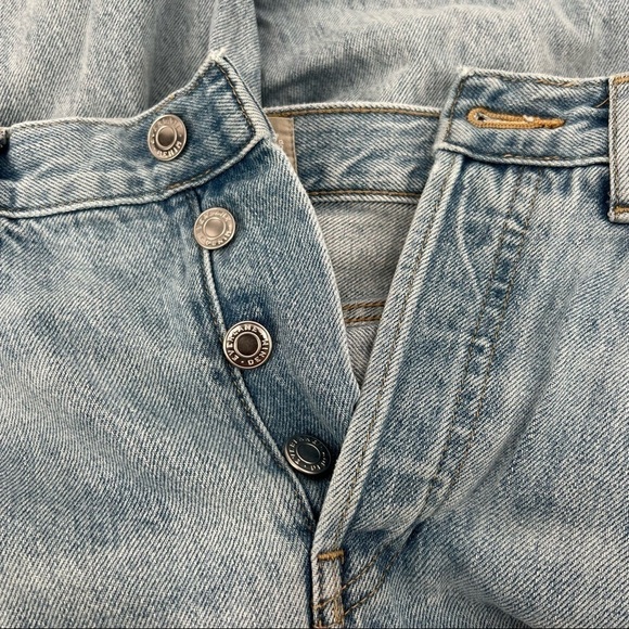 Everlane The 90's Cropped Distressed Button Fly Cheeky Jean Size 25 Women’s - Picture 6 of 7